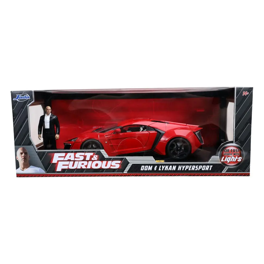 The Fast and Furious Diecast Model Hollywood Rides 1/18 Lykan Hypersport with Dom Figur product photo