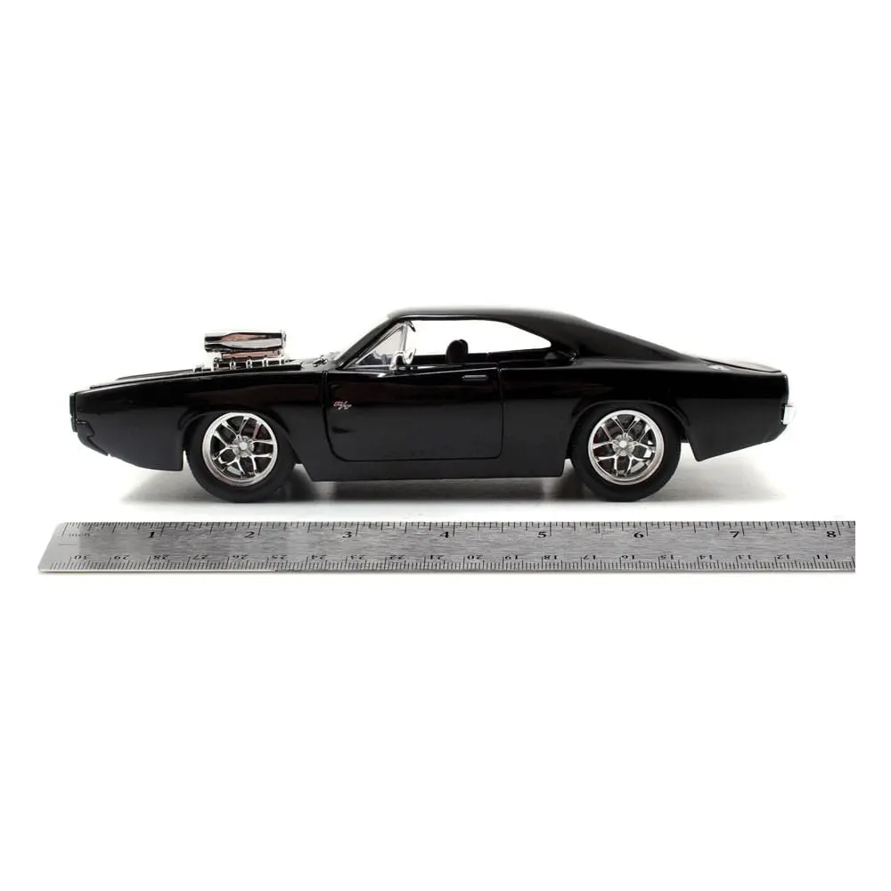 The Fast and Furious Diecast Model Hollywood Rides 1/24 1970 Dodge Charger with Dom Toretto Figur product photo