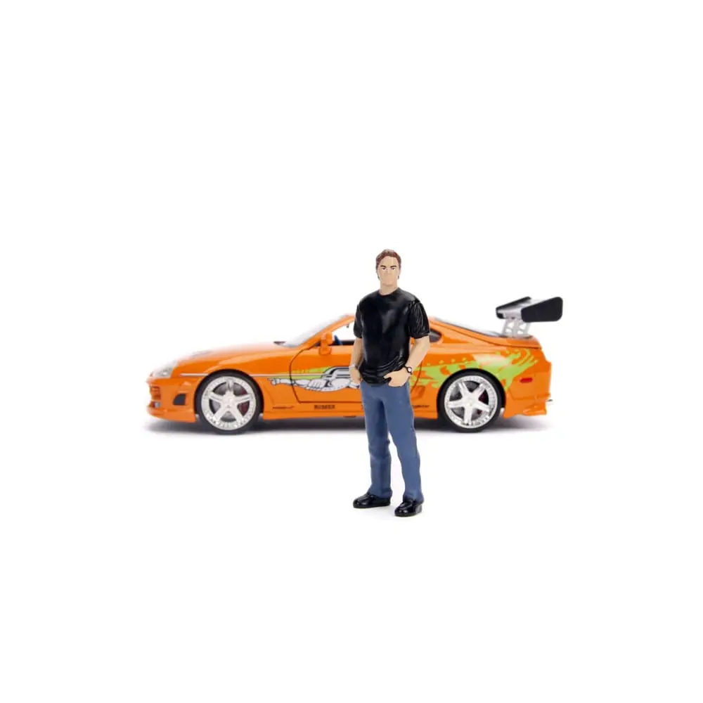 The Fast and Furious Diecast Model Hollywood Rides 1/24 1995 Toyota Supra with Brian O'Connor Figur product photo