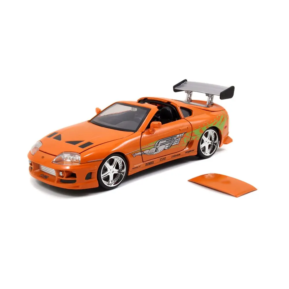 The Fast and Furious Diecast Model Hollywood Rides 1/24 1995 Toyota Supra with Brian O'Connor Figur product photo
