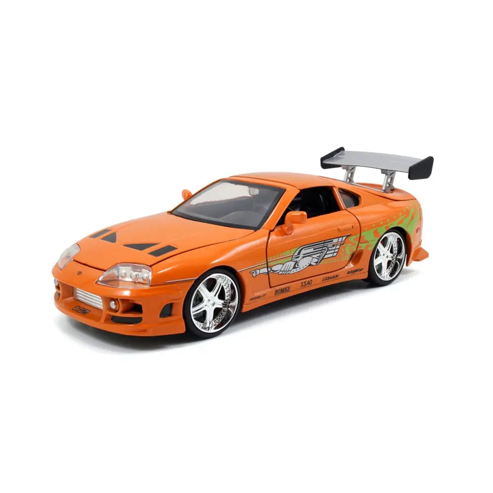 The Fast and Furious Diecast Model Hollywood Rides 1/24 1995 Toyota Supra with Brian O'Connor Figur product photo
