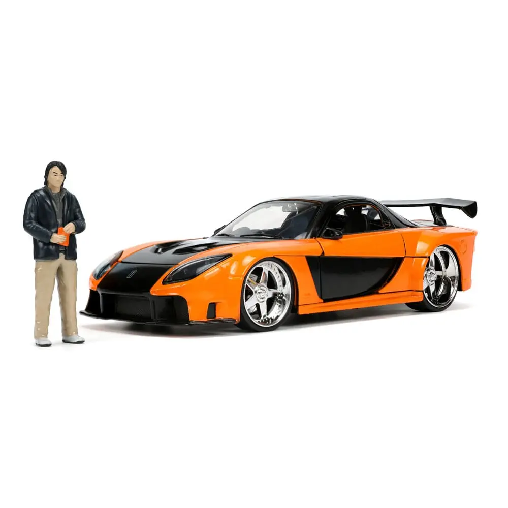The Fast and Furious Diecast Model Hollywood Rides 1/24 1997 Mazda RX7 with Han Figur product photo