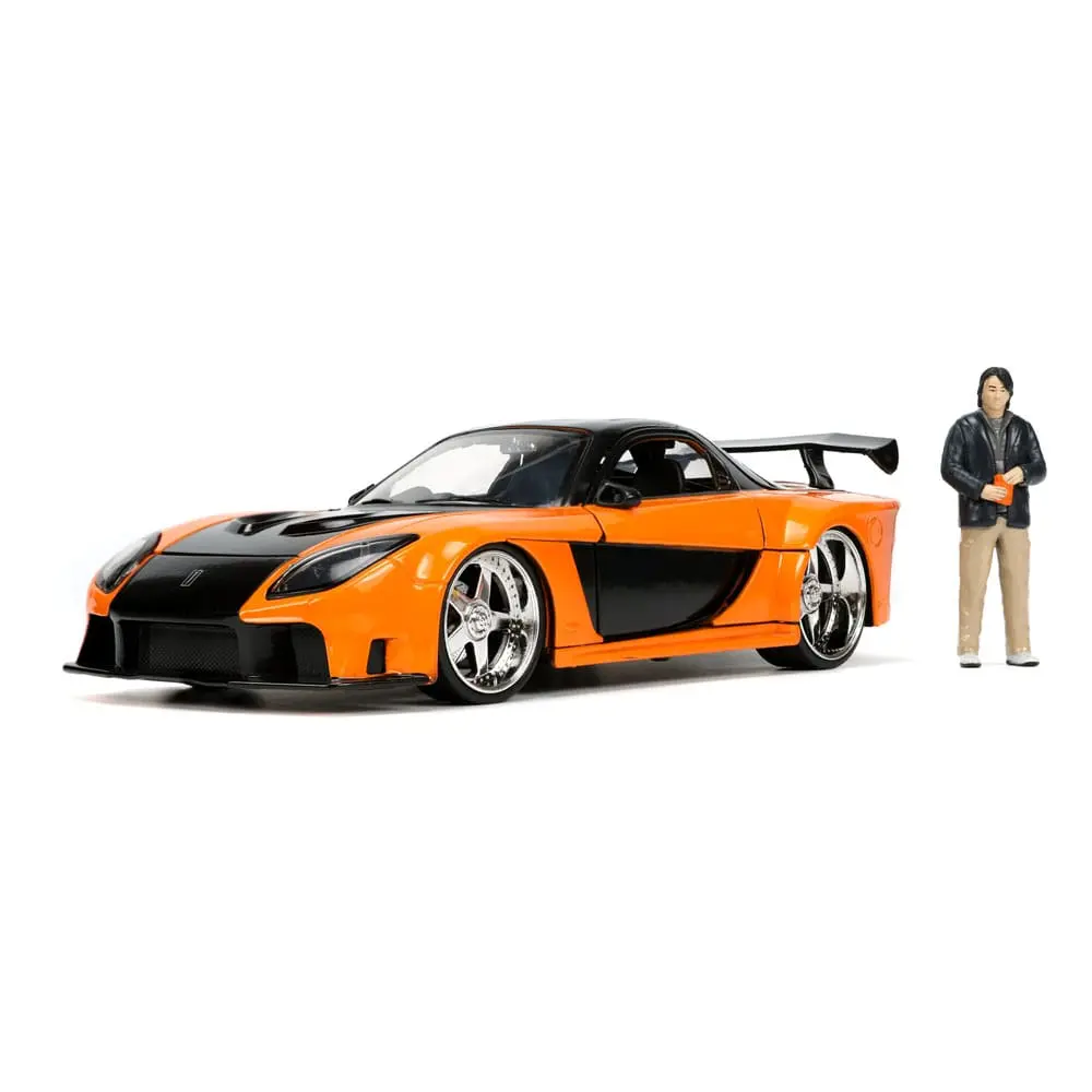 The Fast and Furious Diecast Model Hollywood Rides 1/24 1997 Mazda RX7 with Han Figur product photo