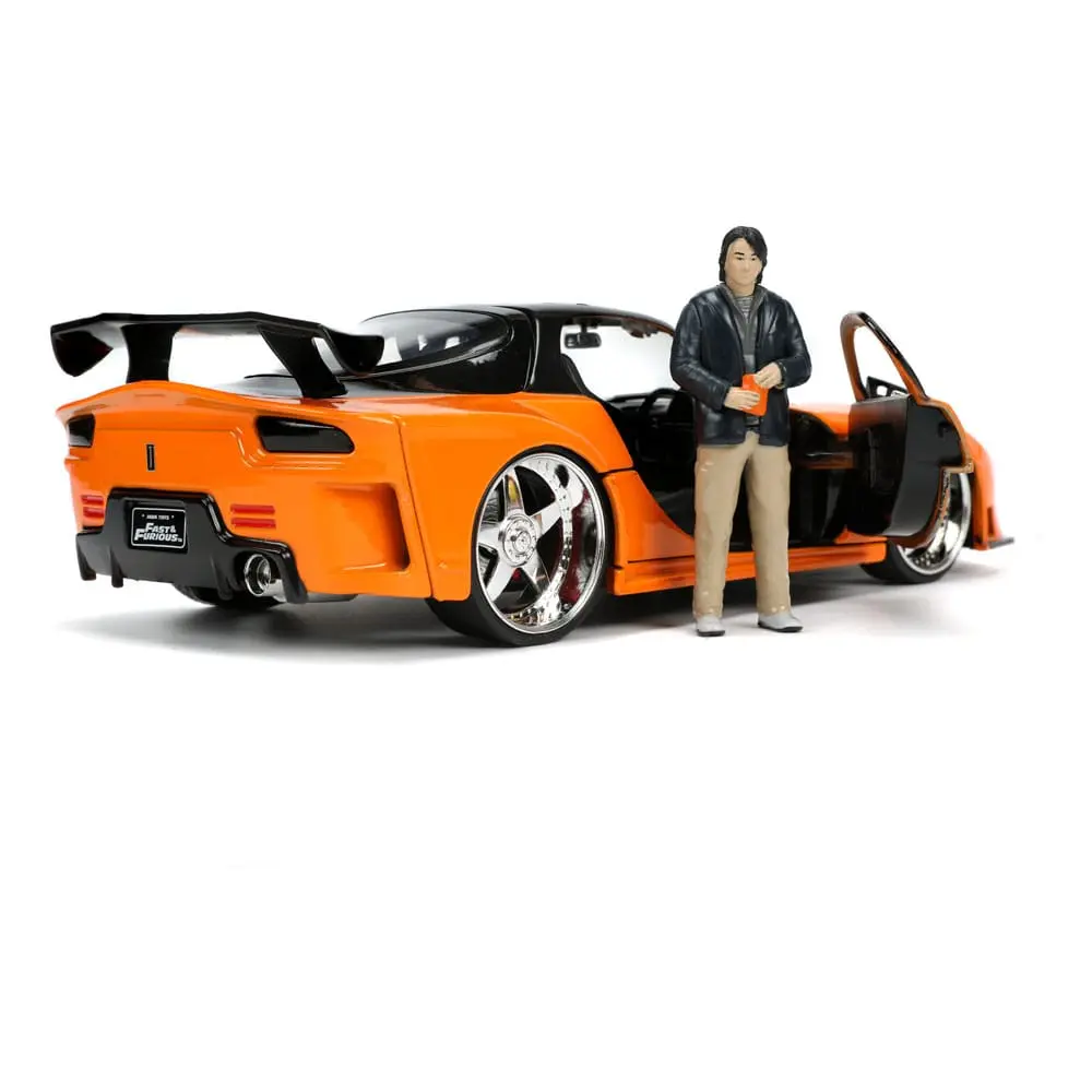The Fast and Furious Diecast Model Hollywood Rides 1/24 1997 Mazda RX7 with Han Figur product photo