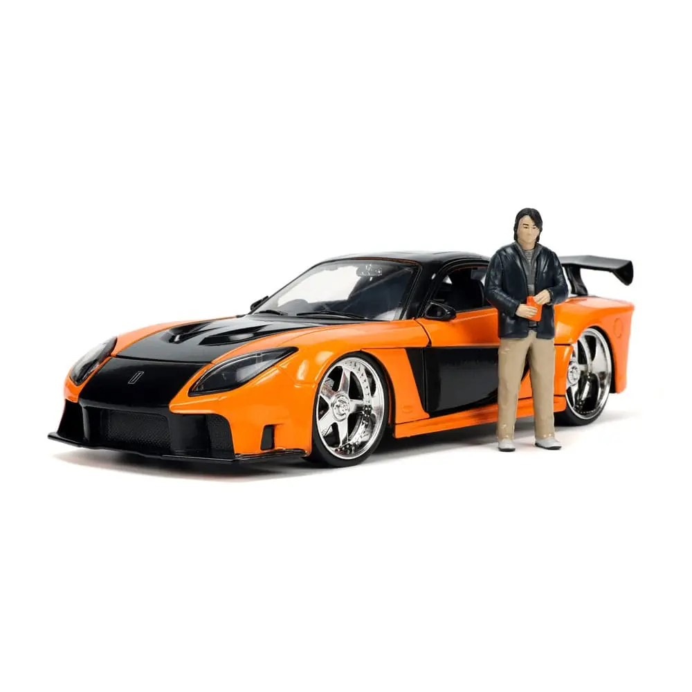 The Fast and Furious Diecast Model Hollywood Rides 1/24 1997 Mazda RX7 with Han Figur product photo