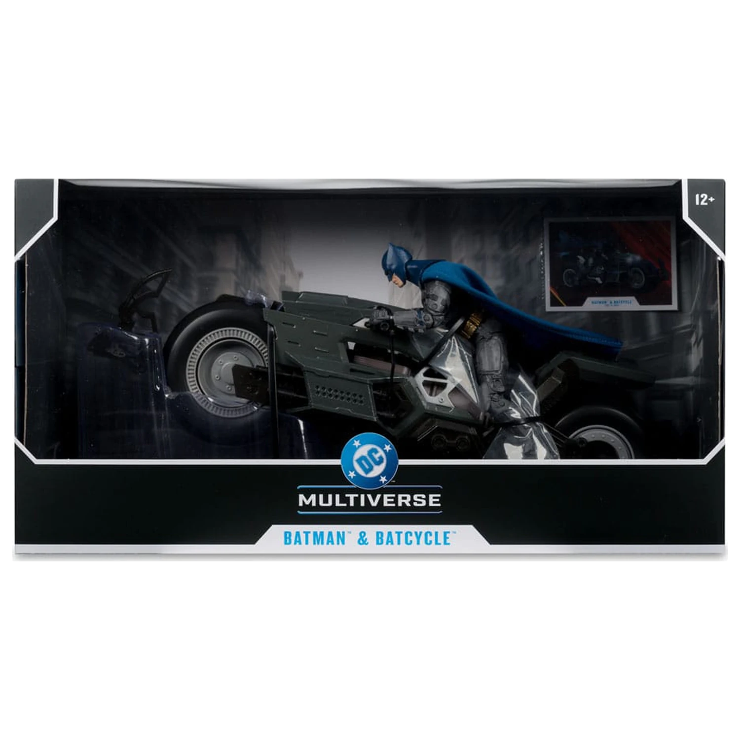 The Flash DC Multiverse Vehicle Batcycle with Batman   product photo