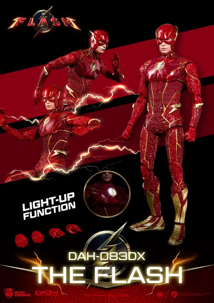 The Flash Dynamic 8ction Heroes Action Figure 1/9 The Flash Deluxe Version 24 cm product photo