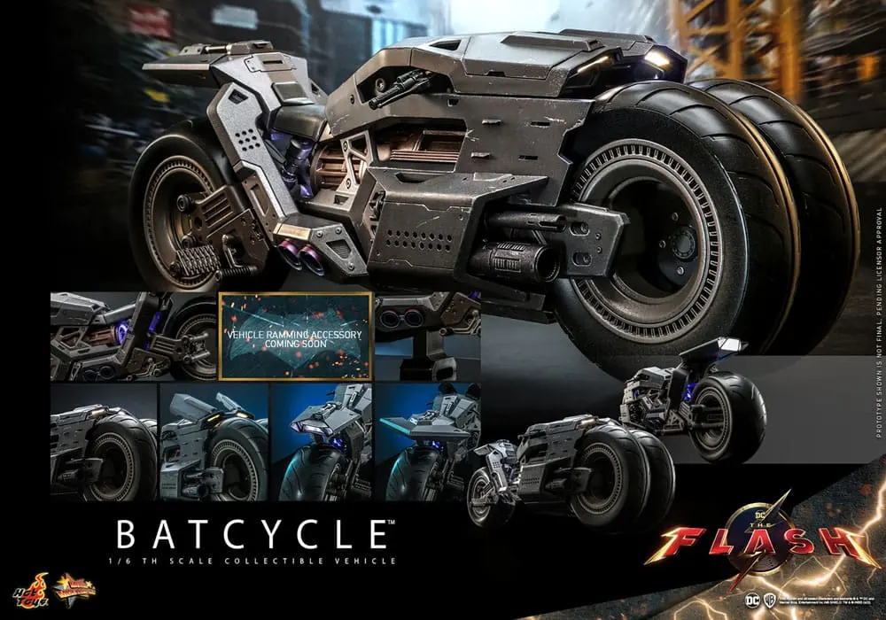 The Flash Movie Masterpiece Vehicle 1/6 Batcycle 56 cm product photo