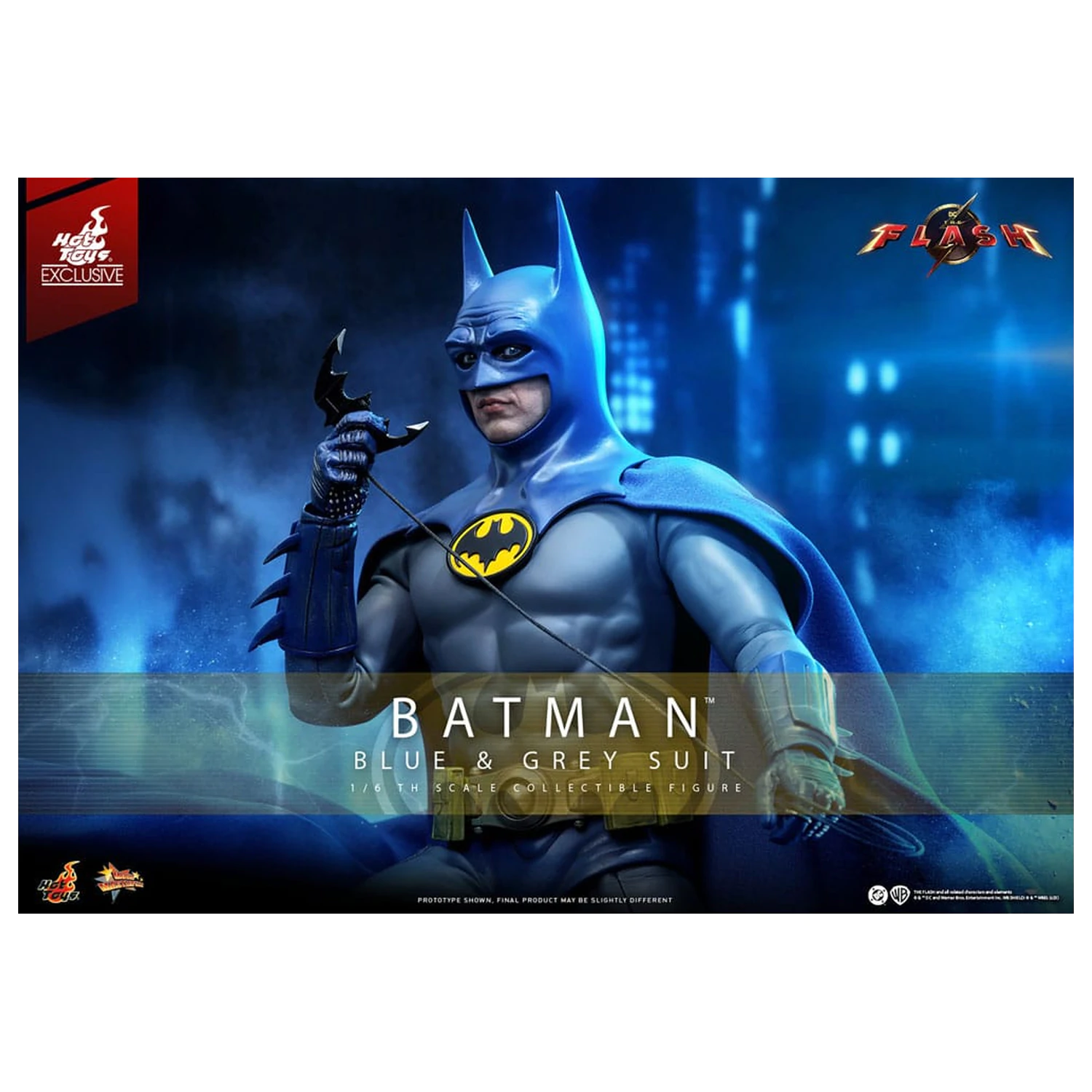 The Flash Movie Masterpiece Action Figure 1/6 Batman (Blue & Grey Suit) Limited Edition 30 cm product photo