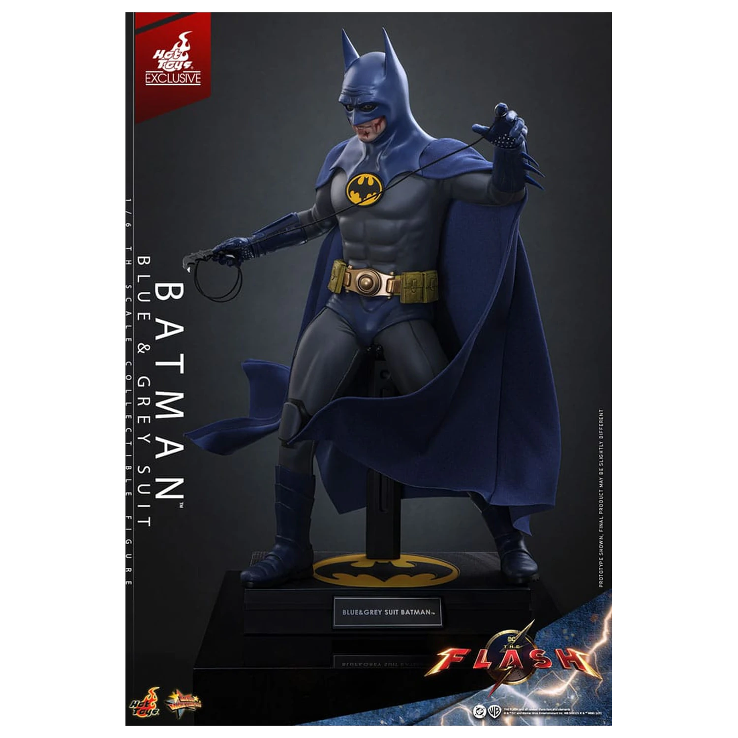 The Flash Movie Masterpiece Action Figure 1/6 Batman (Blue & Grey Suit) Limited Edition 30 cm product photo