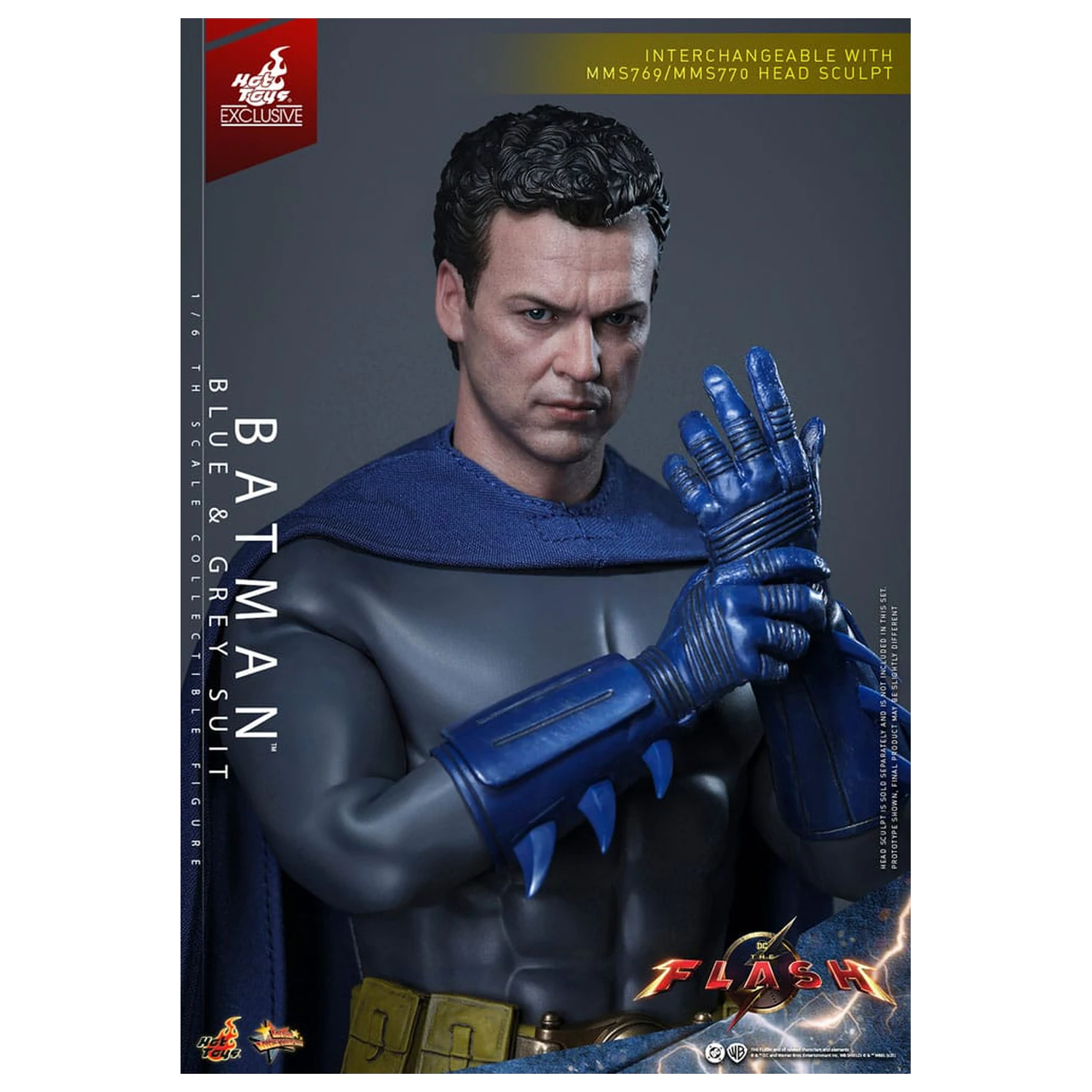 The Flash Movie Masterpiece Action Figure 1/6 Batman (Blue & Grey Suit) Limited Edition 30 cm product photo