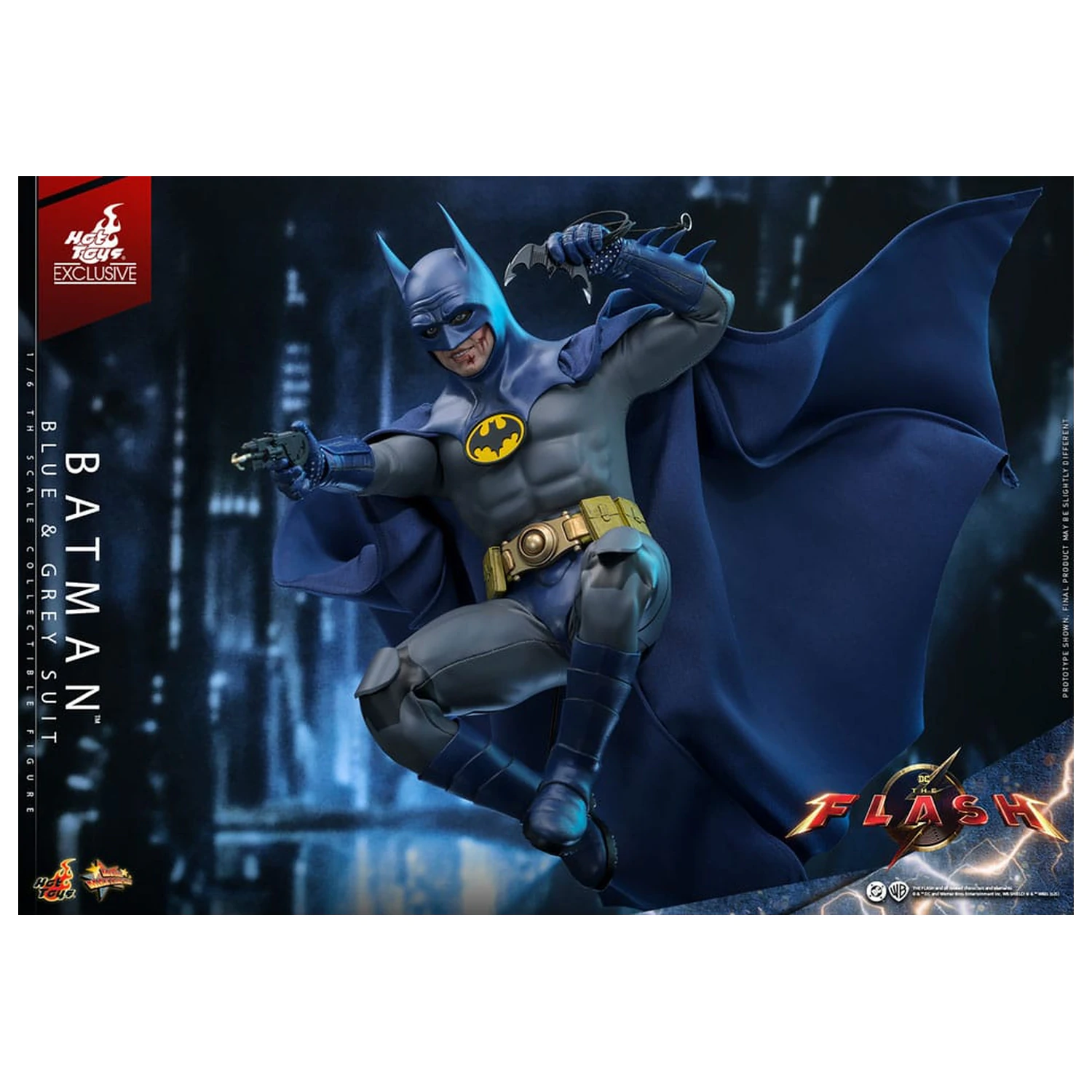 The Flash Movie Masterpiece Action Figure 1/6 Batman (Blue & Grey Suit) Limited Edition 30 cm product photo