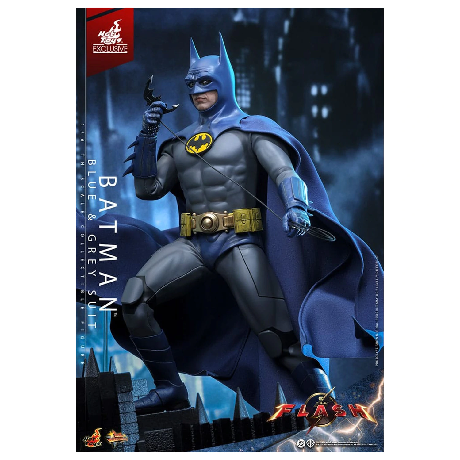 The Flash Movie Masterpiece Action Figure 1/6 Batman (Blue & Grey Suit) Limited Edition 30 cm product photo