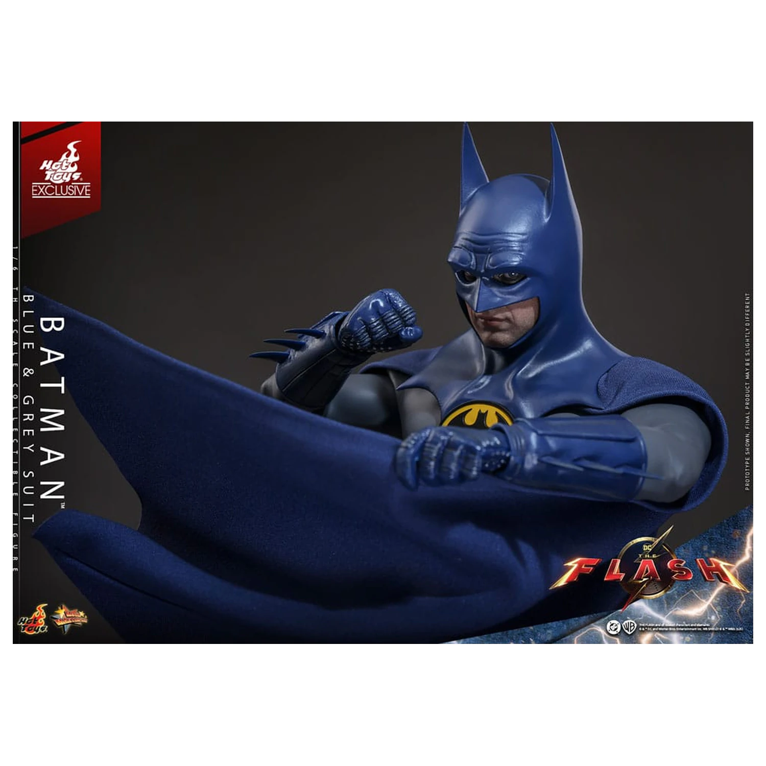 The Flash Movie Masterpiece Action Figure 1/6 Batman (Blue & Grey Suit) Limited Edition 30 cm product photo
