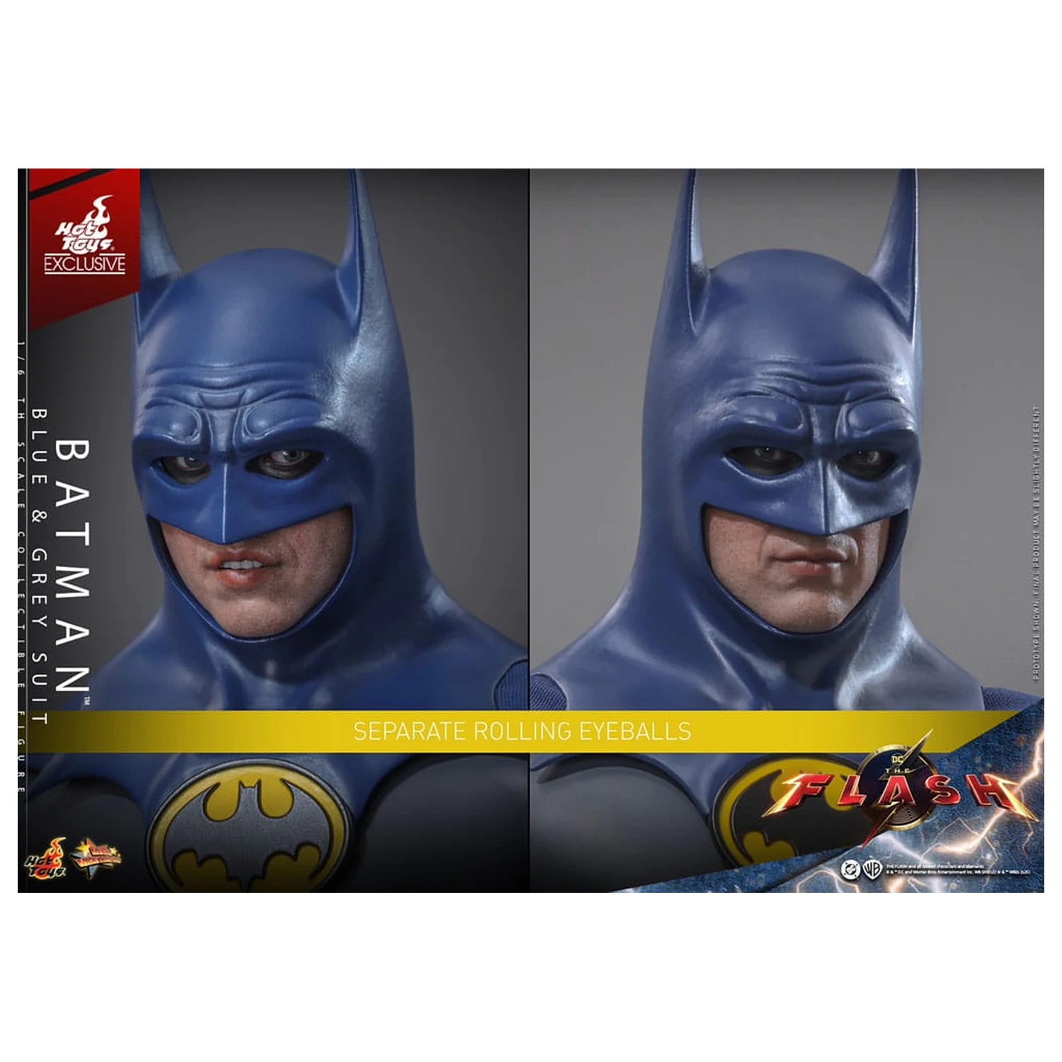 The Flash Movie Masterpiece Action Figure 1/6 Batman (Blue & Grey Suit) Limited Edition 30 cm product photo