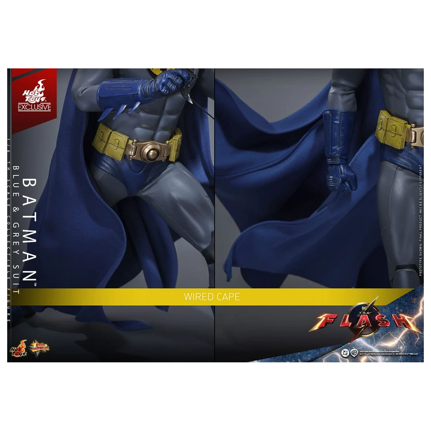 The Flash Movie Masterpiece Action Figure 1/6 Batman (Blue & Grey Suit) Limited Edition 30 cm product photo