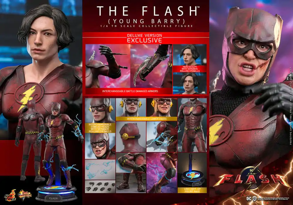 The Flash Movie Masterpiece Action Figure 1/6 The Flash (Young Barry) (Deluxe Version) 30 cm product photo