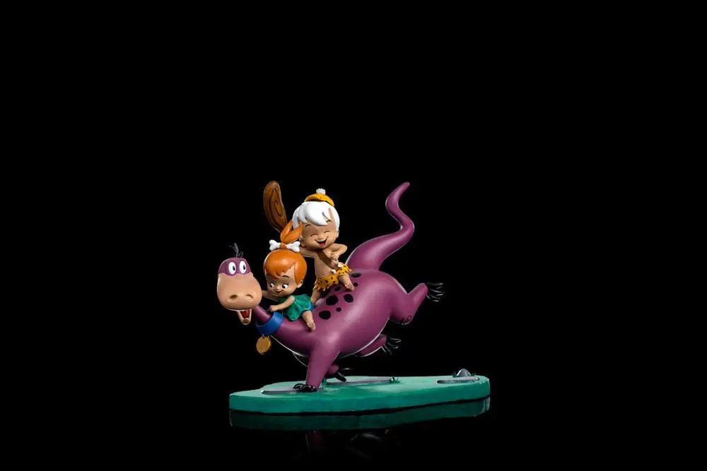 The Flintstones Art Scale Statue 1/10 Dino, Pebbles and Bamm-Bamm 13 cm product photo