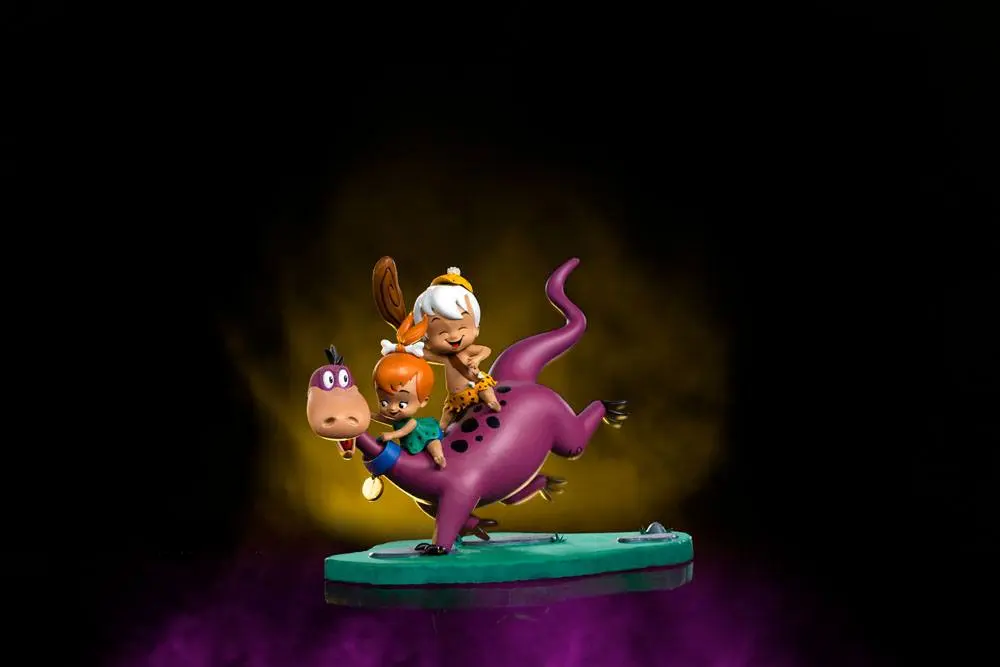 The Flintstones Art Scale Statue 1/10 Dino, Pebbles and Bamm-Bamm 13 cm product photo