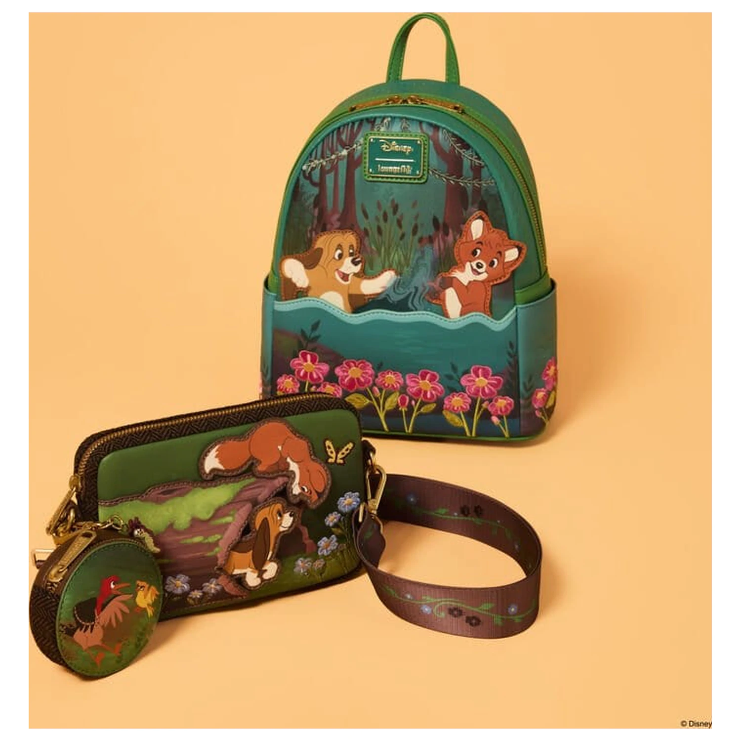 The Fox and the Hound by Loungefly Canvas Tote Bag Tod & Vixey product photo