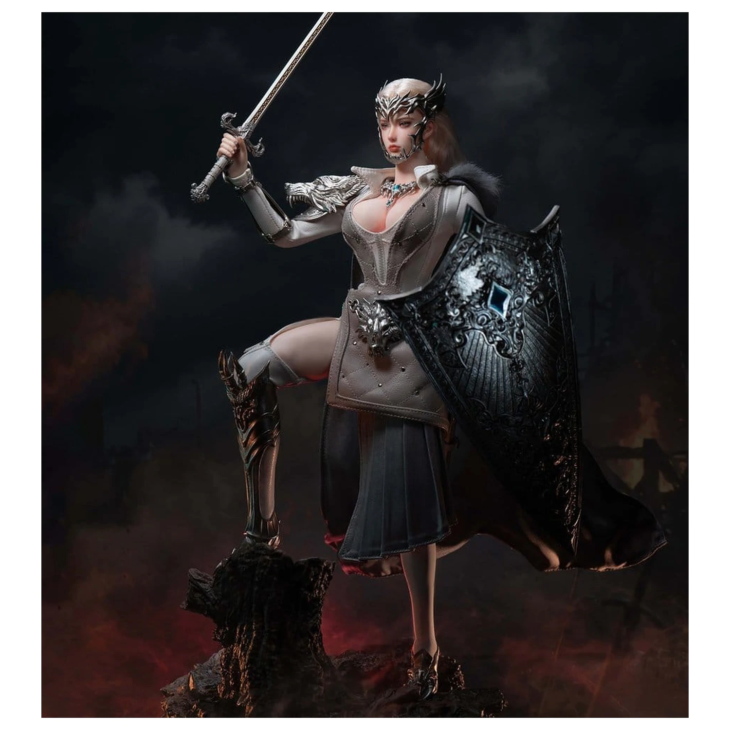 The Girl Under Wolf's Ward Action Figure 1/6 Alina (Silver) 30 cm product photo