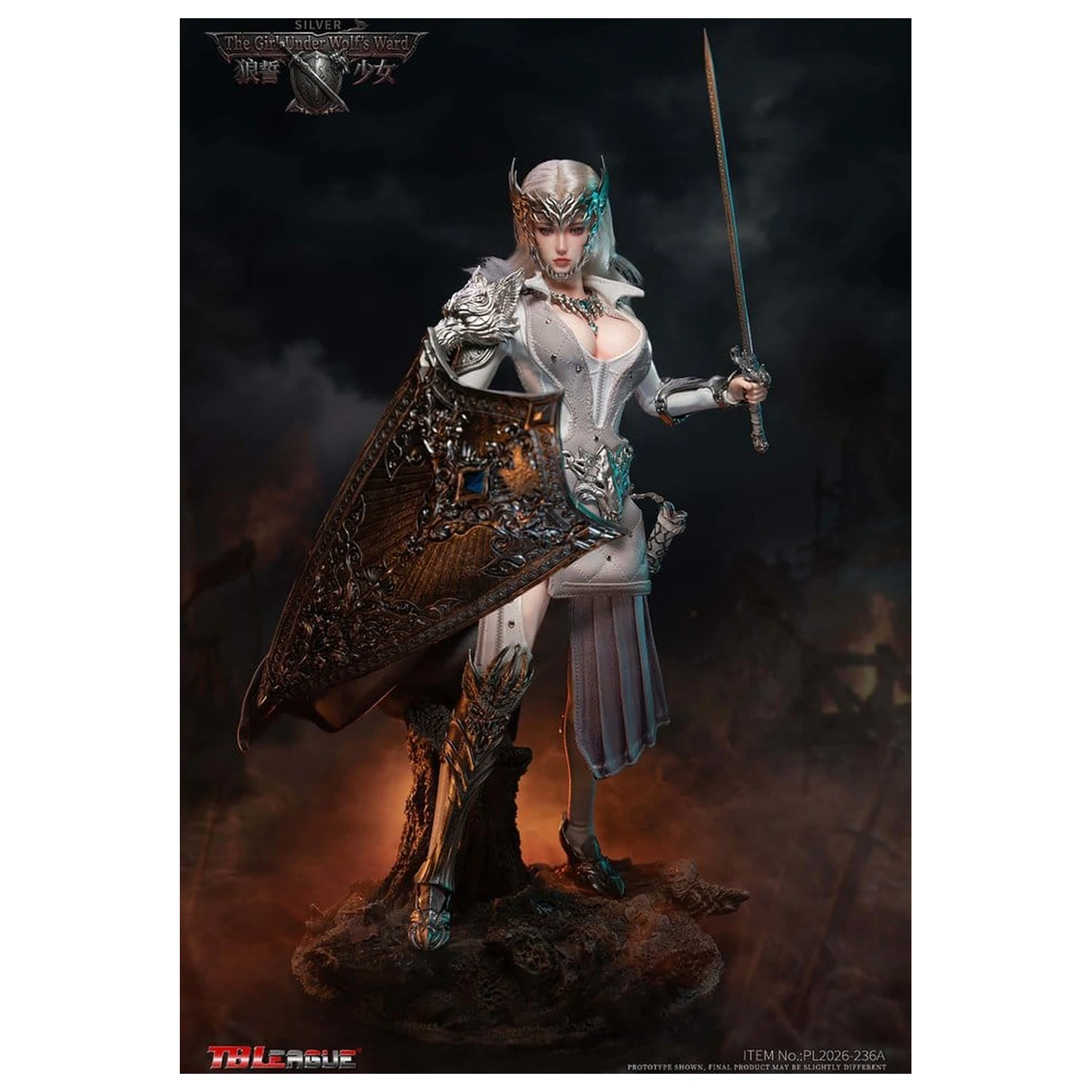The Girl Under Wolf's Ward Action Figure 1/6 Alina (Silver) 30 cm product photo