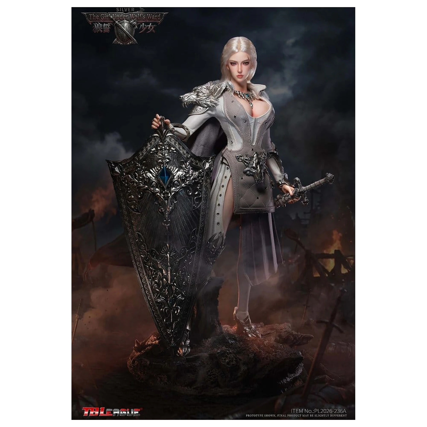 The Girl Under Wolf's Ward Action Figure 1/6 Alina (Silver) 30 cm product photo