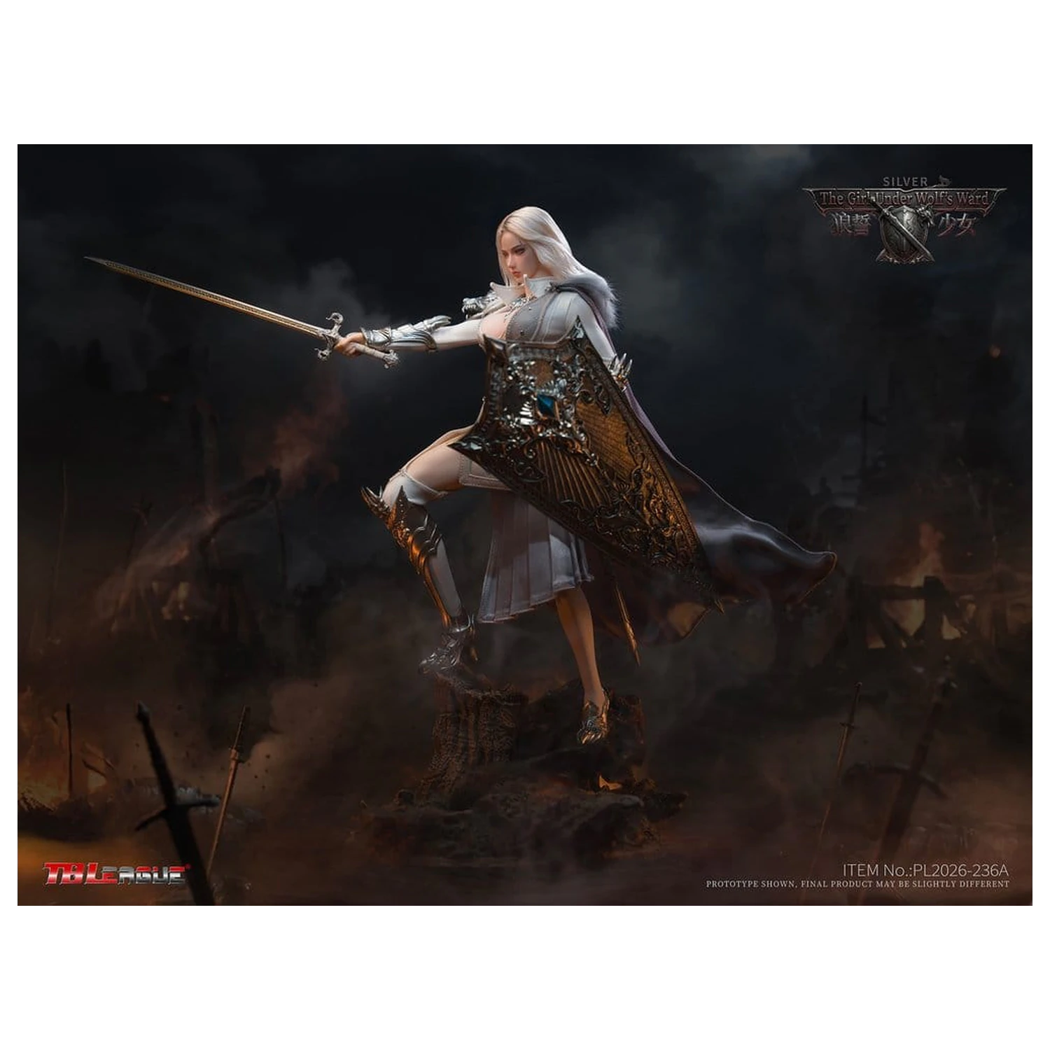 The Girl Under Wolf's Ward Action Figure 1/6 Alina (Silver) 30 cm product photo