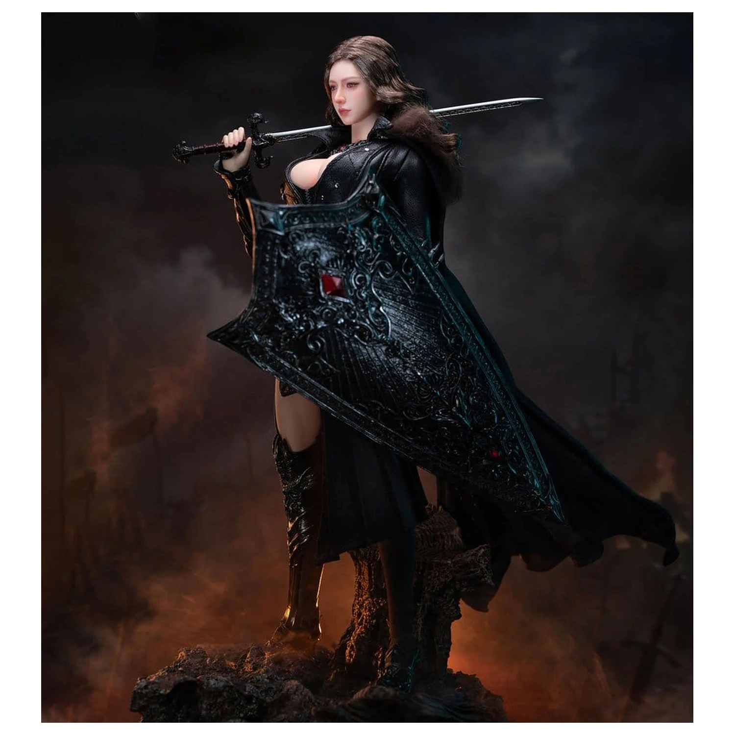 The Girl Under Wolf's Ward Action Figure 1/6 Eleanor (Black) 30 cm product photo