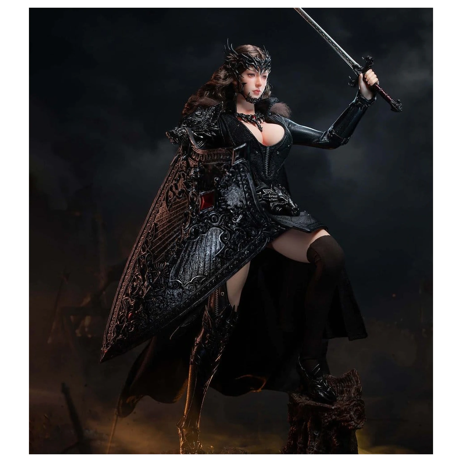 The Girl Under Wolf's Ward Action Figure 1/6 Eleanor (Black) 30 cm product photo