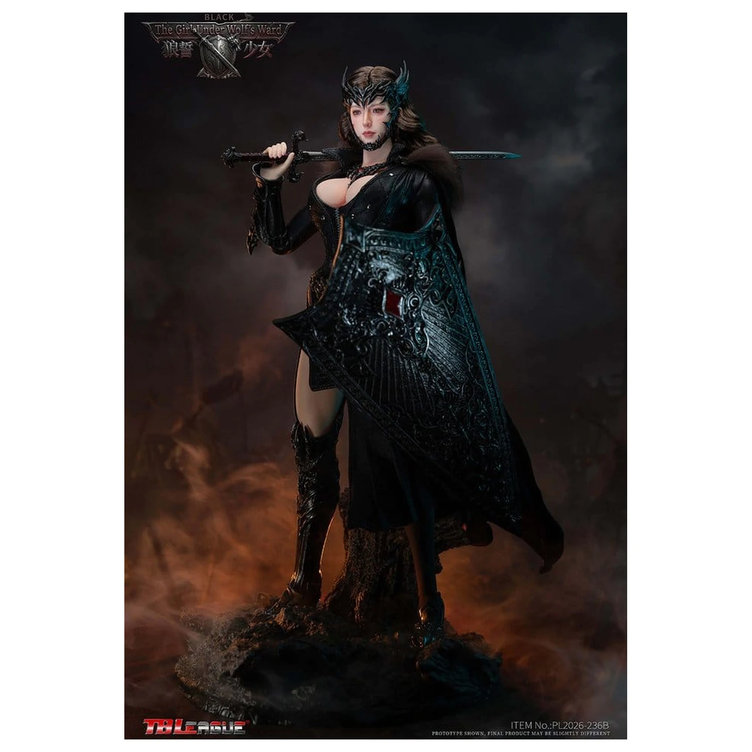 The Girl Under Wolf's Ward Action Figure 1/6 Eleanor (Black) 30 cm product photo