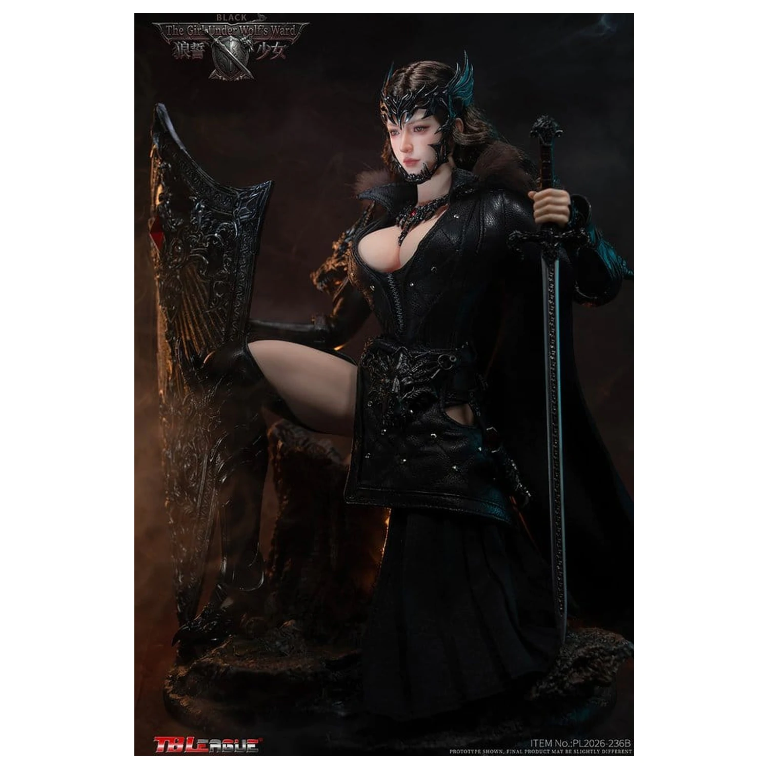 The Girl Under Wolf's Ward Action Figure 1/6 Eleanor (Black) 30 cm product photo
