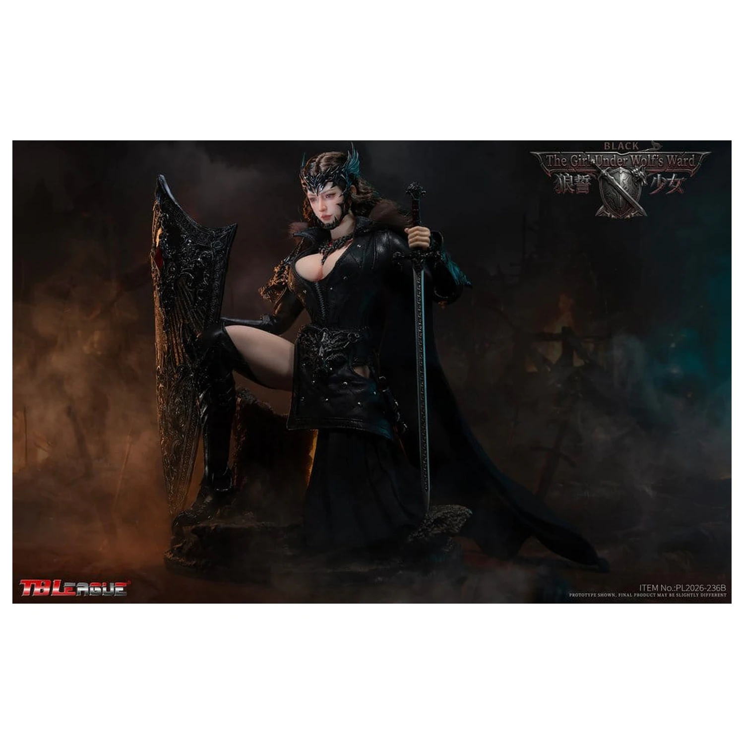 The Girl Under Wolf's Ward Action Figure 1/6 Eleanor (Black) 30 cm product photo