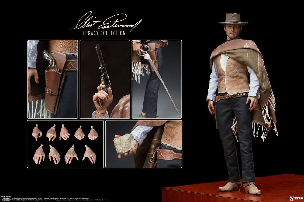 The Good, The Bad and the Ugly Clint Eastwood Legacy Collection Action Figure 1/6 The Man With No Name 30 cm termékfotó