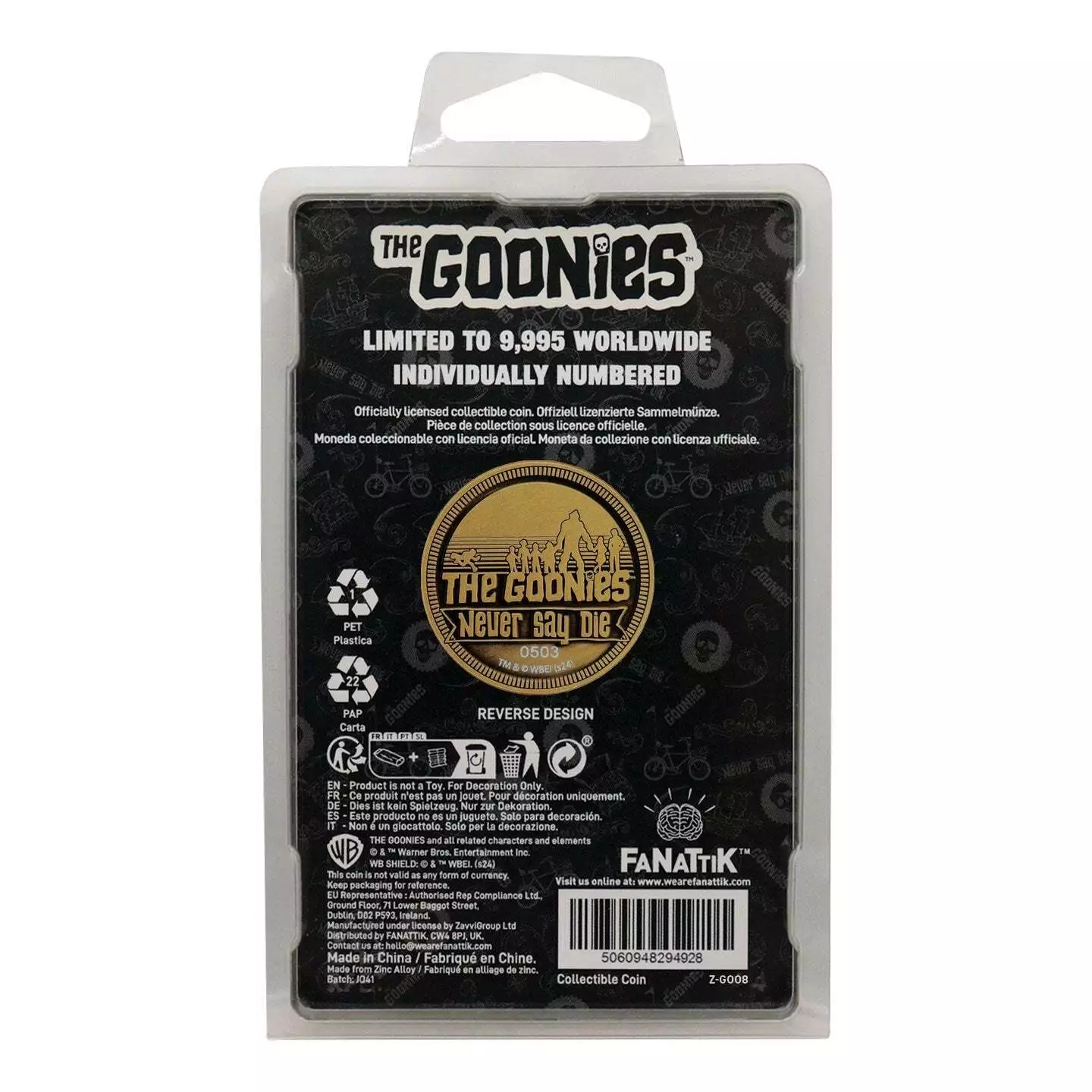 The Goonies Collectable Coin Sloth product photo