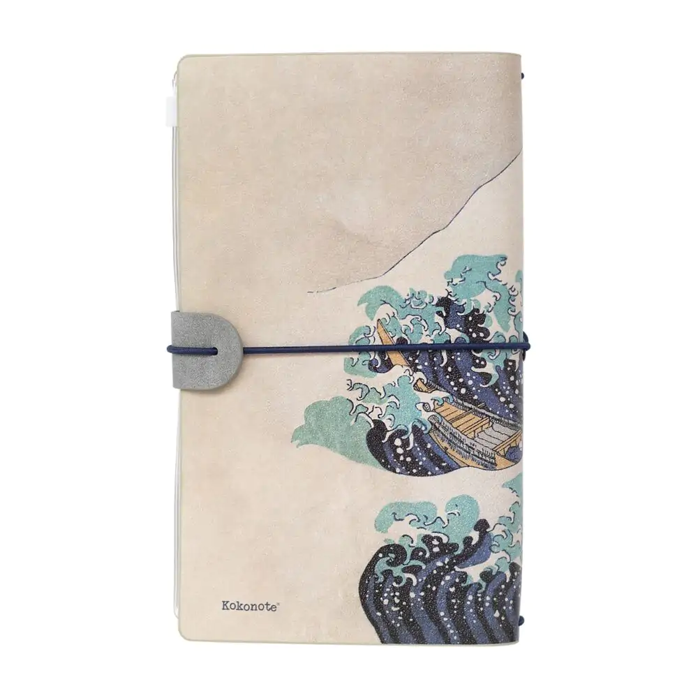 The Great Wave of Kanagawa Hokusai travel notebook termékfotó