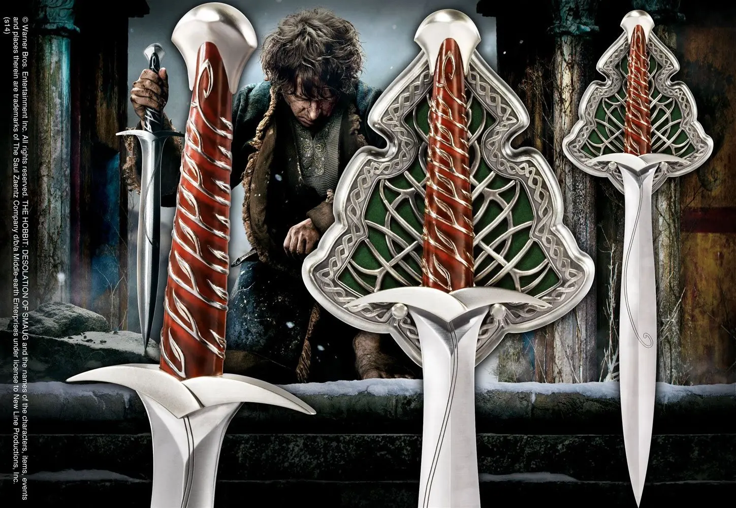 The Hobbit Replica 1/1 The Sting Sword of Bilbo Baggins 56 cm product photo