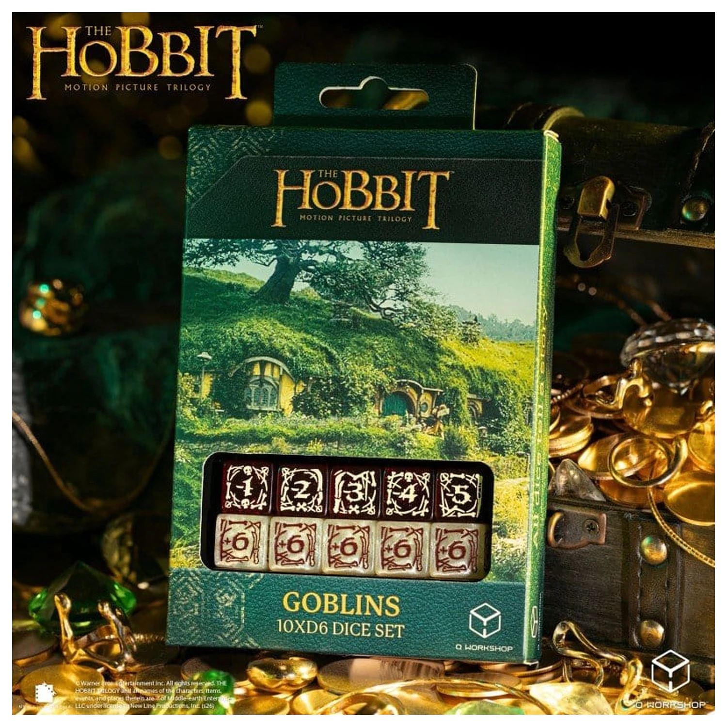 The Hobbit: 10 D6 Dice Set Goblins product photo