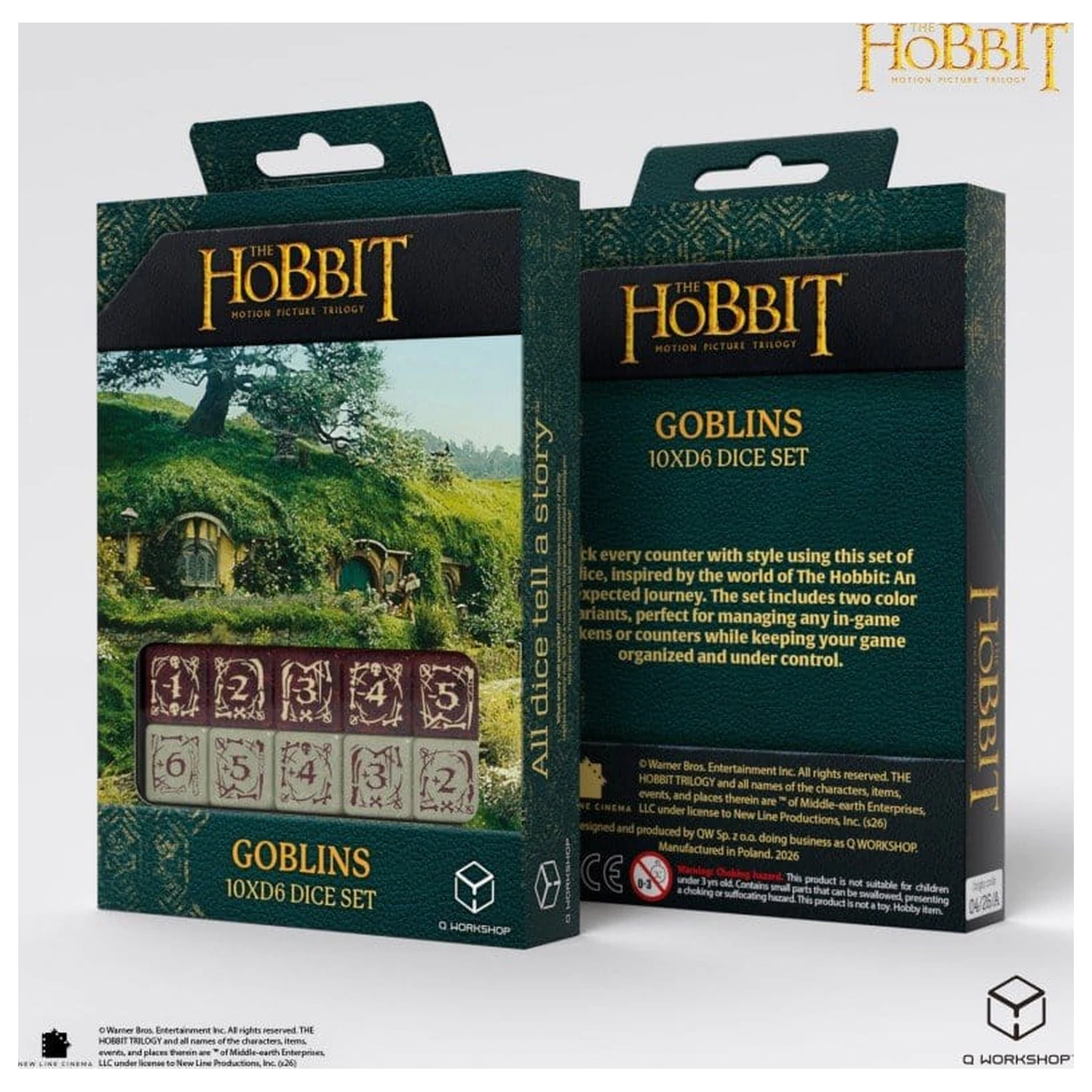 The Hobbit: 10 D6 Dice Set Goblins product photo