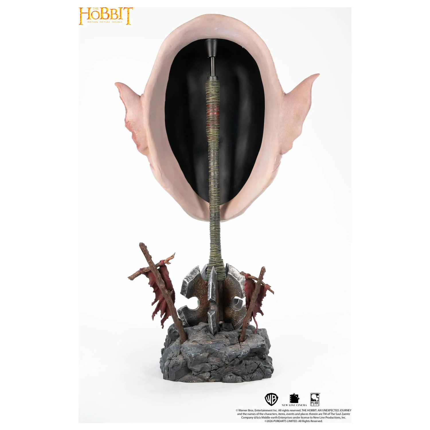 The Hobbit Art Mask Azog Replica 1/1 54cm product photo