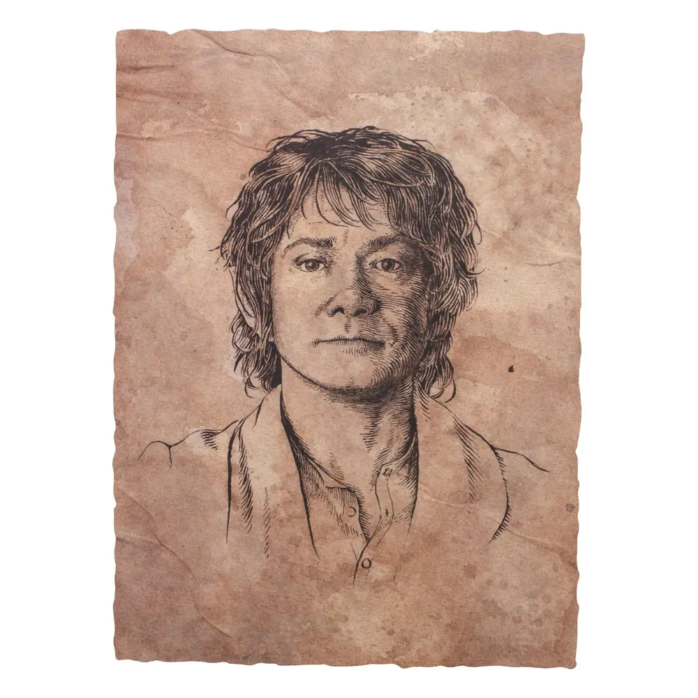 The Hobbit Art Print Portrait of Bilbo Baggins 21 x 28 cm termékfotó