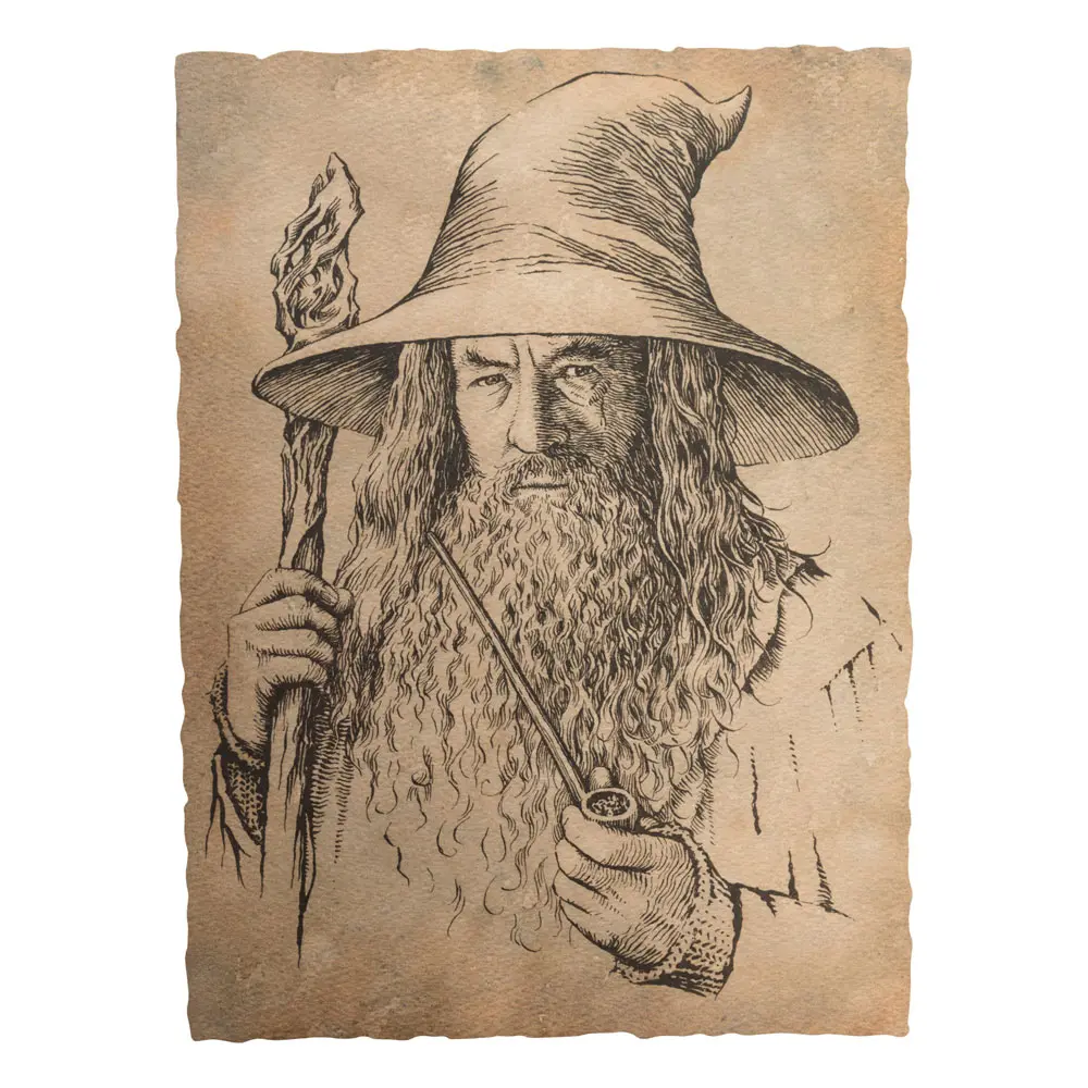 The Hobbit Art Print Portrait of Gandalf the Grey 21 x 28 cm product photo