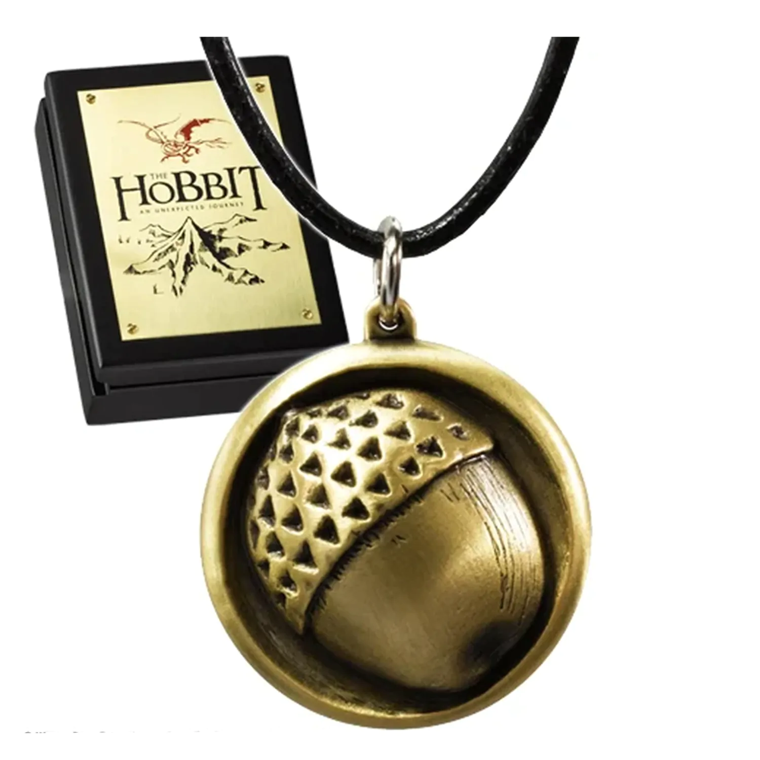 The Hobbit Leather Chain Bilbo Button Pendant product photo