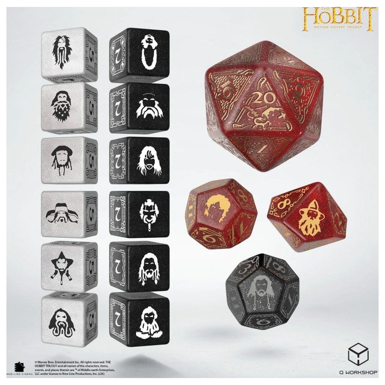 The Hobbit TCG Dice Set of 16 Ember Hearth product photo