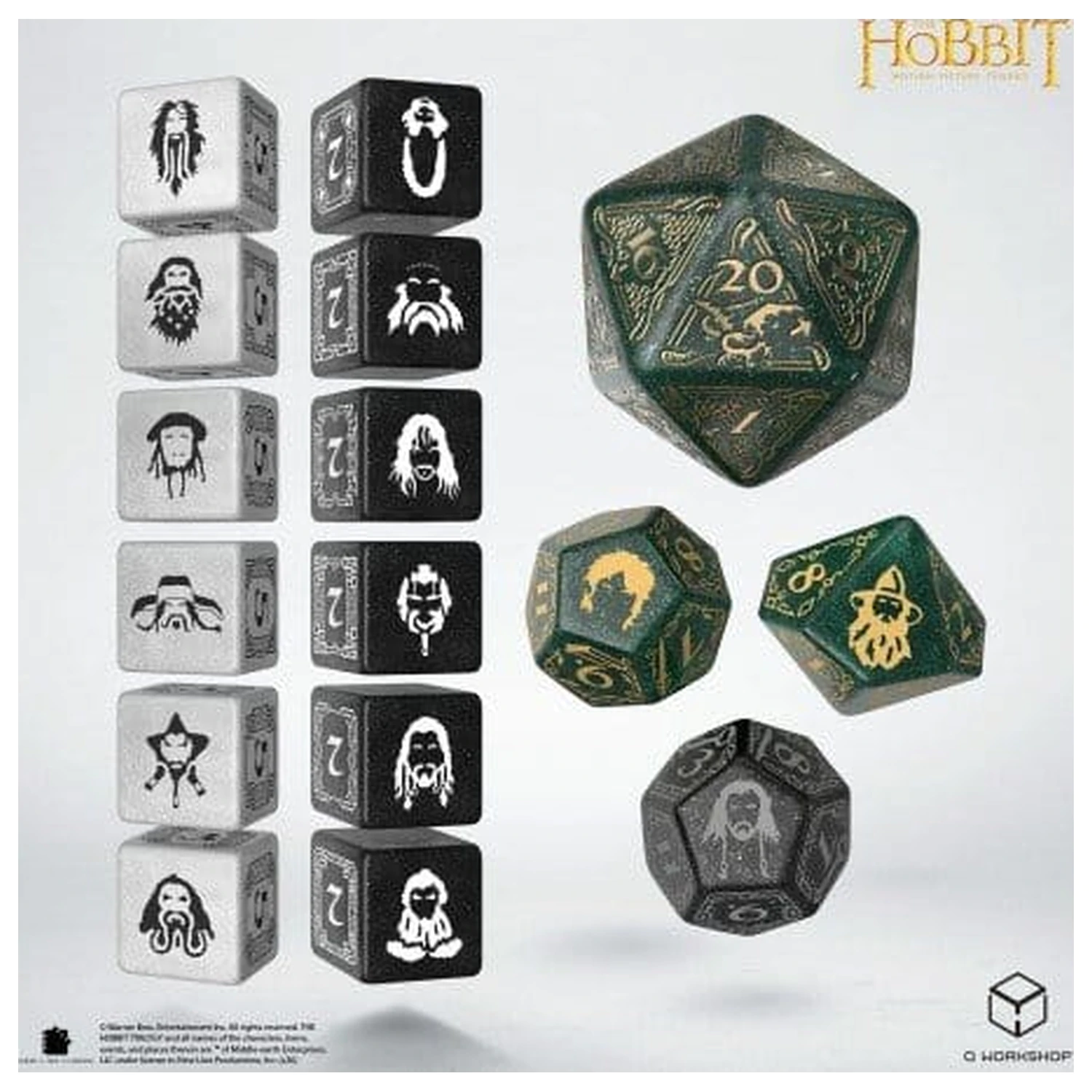 The Hobbit TCG Dice Set of 16 Verdant Grove product photo