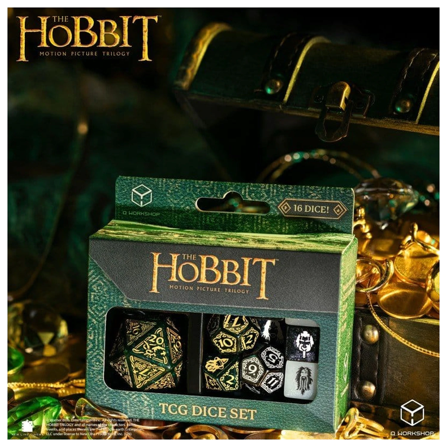 The Hobbit TCG Dice Set of 16 Verdant Grove product photo