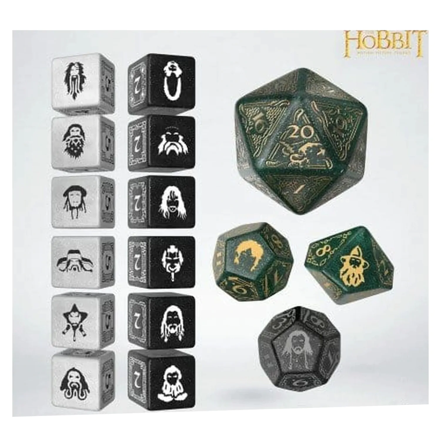 The Hobbit TCG Dice Set of 16 Verdant Grove product photo