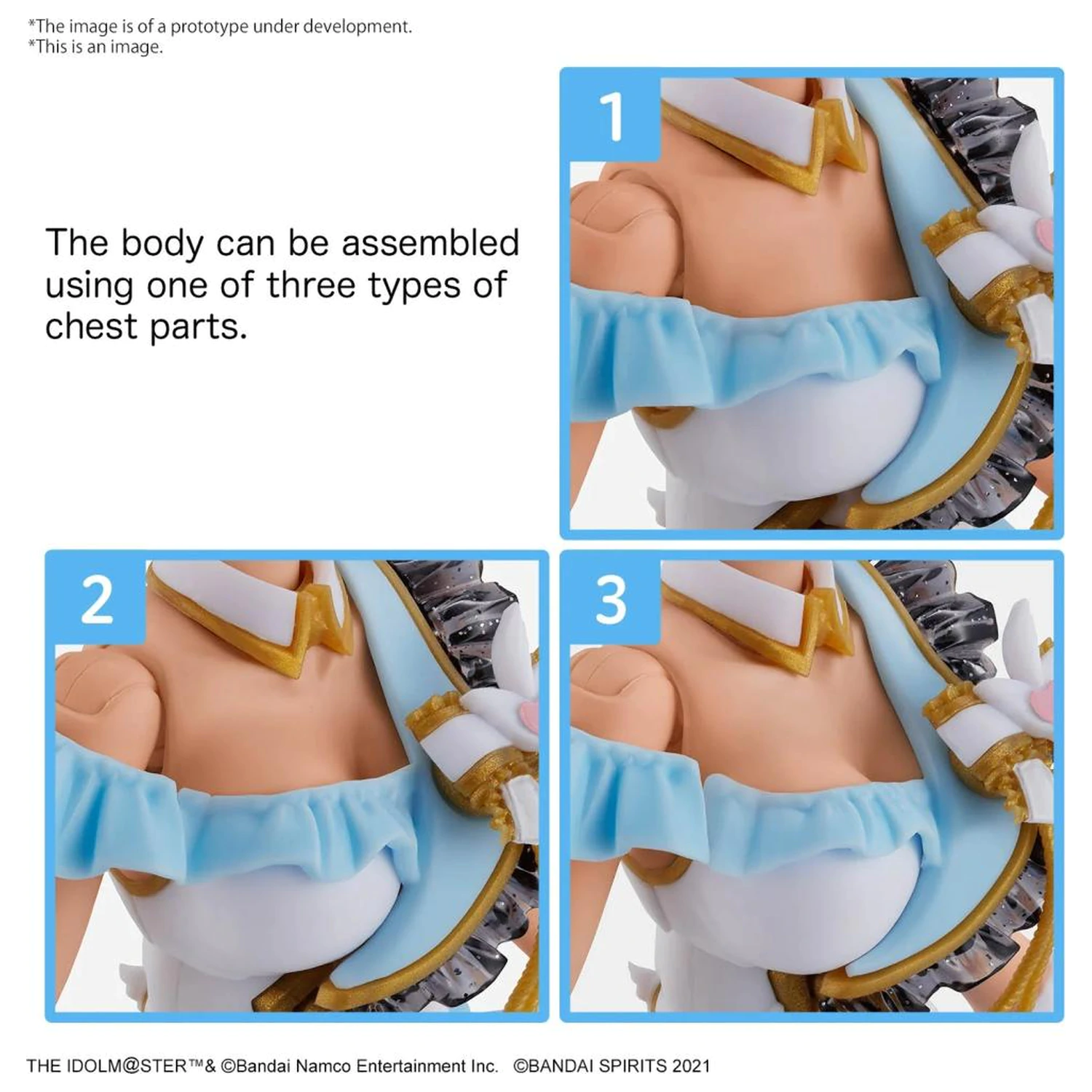 THE iDOLM@STER - Option Body Parts Beyond The Blue Sky 1 Color C - Model Kit product photo
