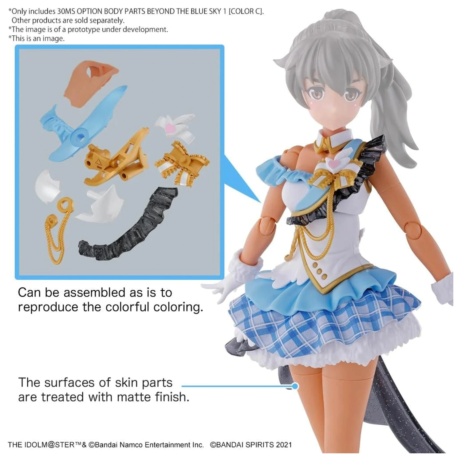 THE iDOLM@STER - Option Body Parts Beyond The Blue Sky 1 Color C - Model Kit product photo