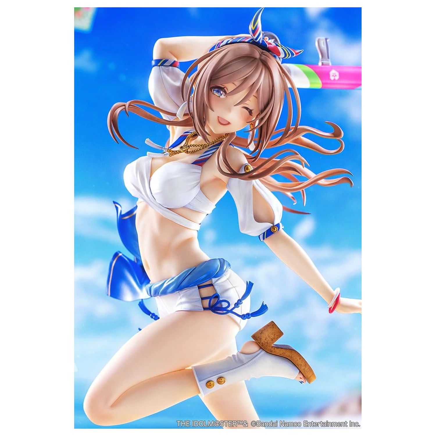 The Idolmaster Gakuen PVC Figure 1/7 Himesaki Rinami Kimi to Semi Blue Ver. 27 cm product photo